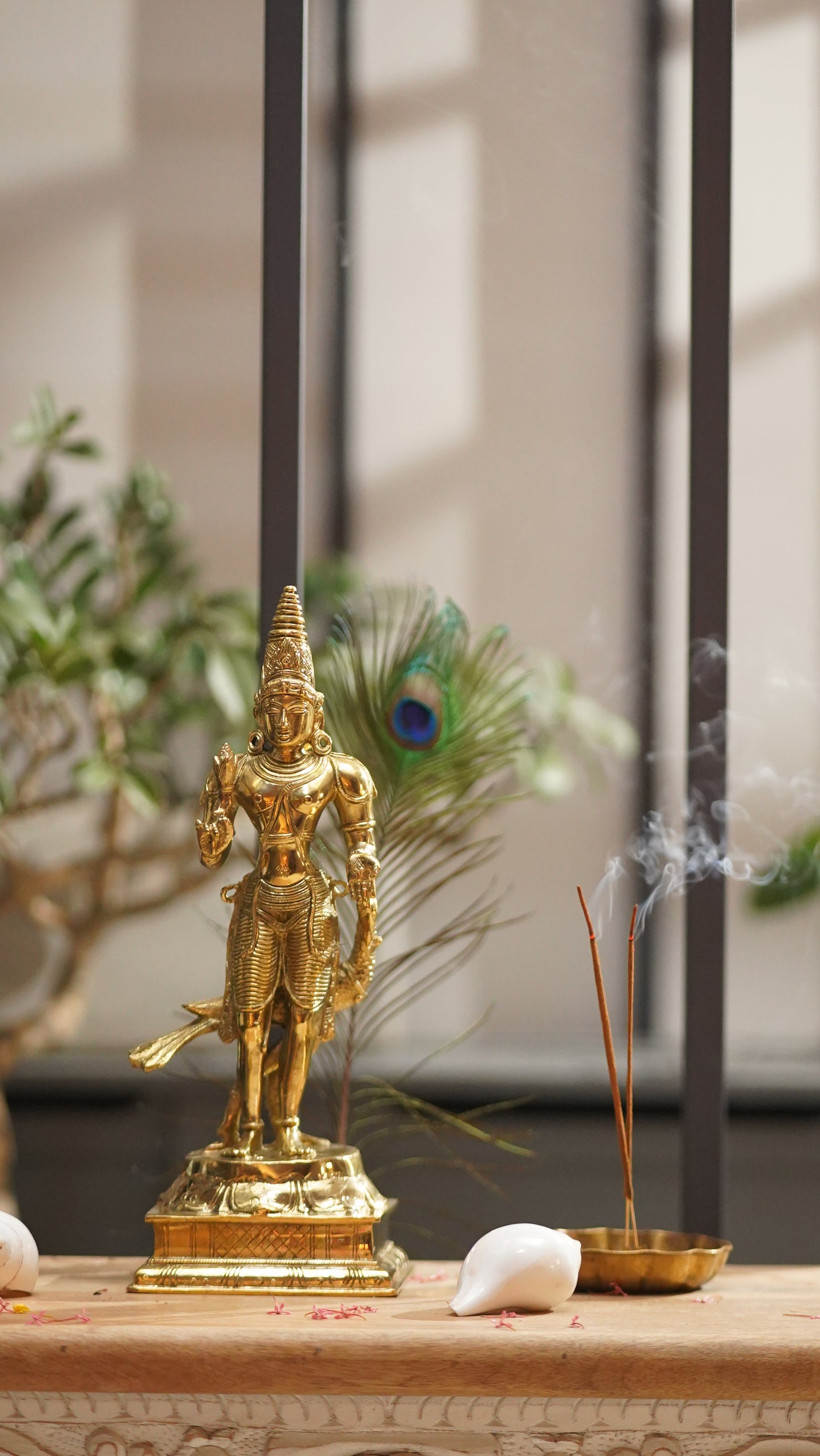 Lord Subrahmanya Brass Idol