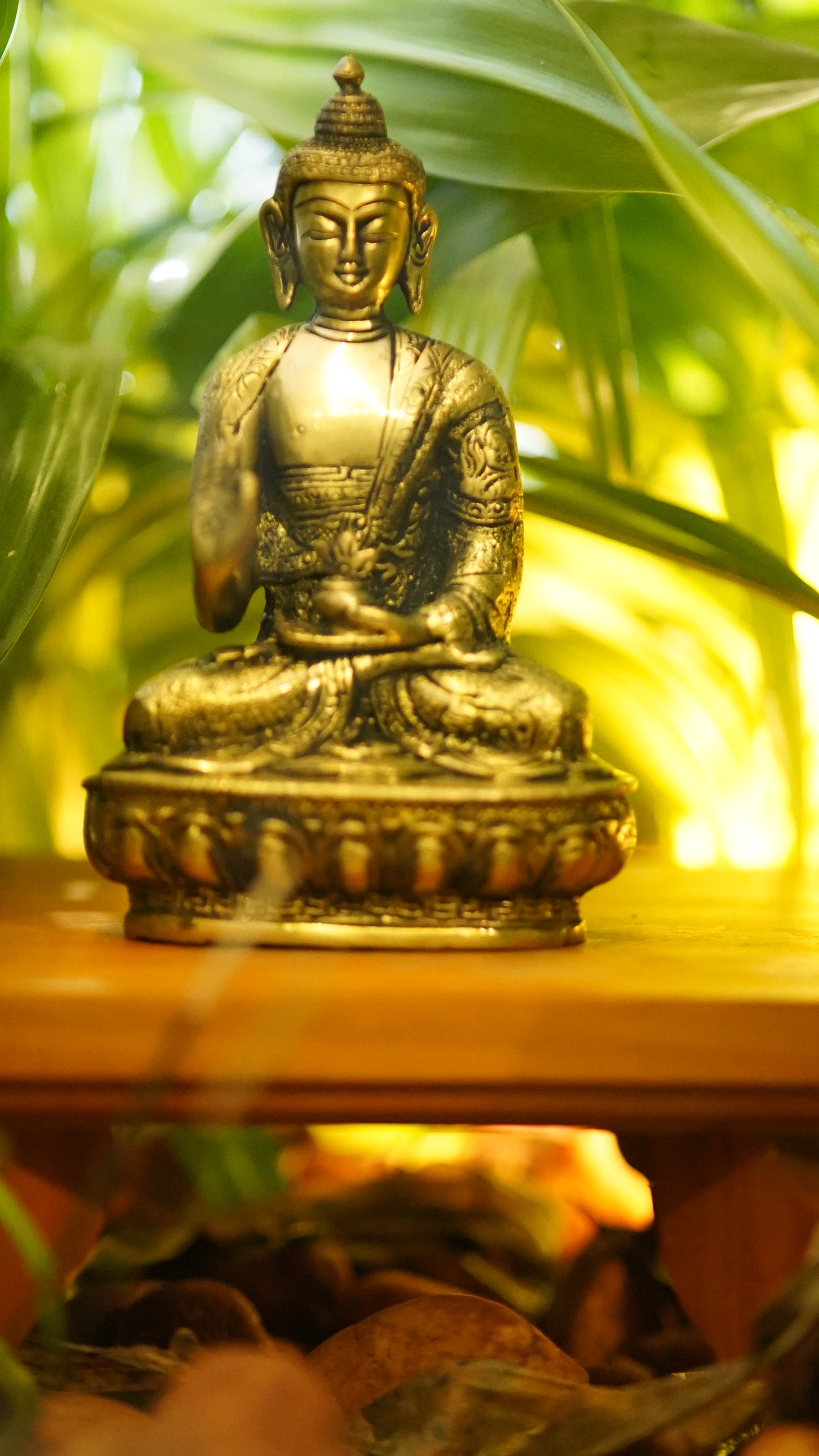 Gauthama Budha Brass Idol 20"