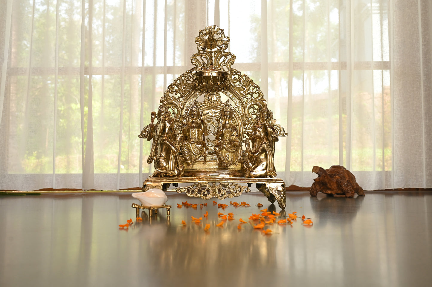 Sree Rama Pattabhisheka Brass Idol - Large