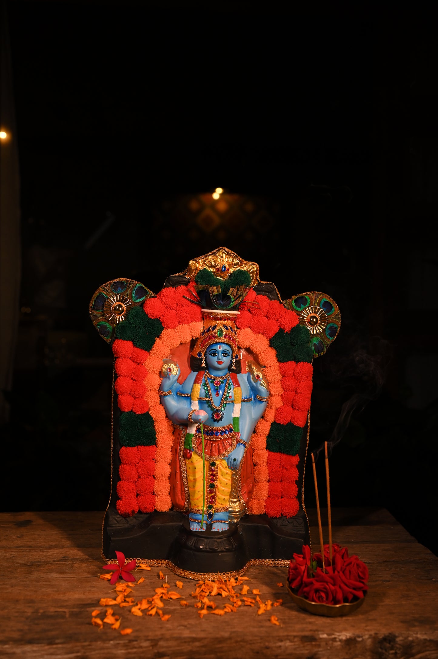 Sree Guruvayoorappan Fibre Glass Idol