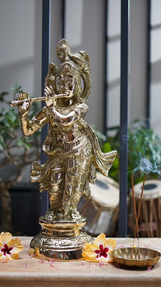 Sree Krishna Brass Idol