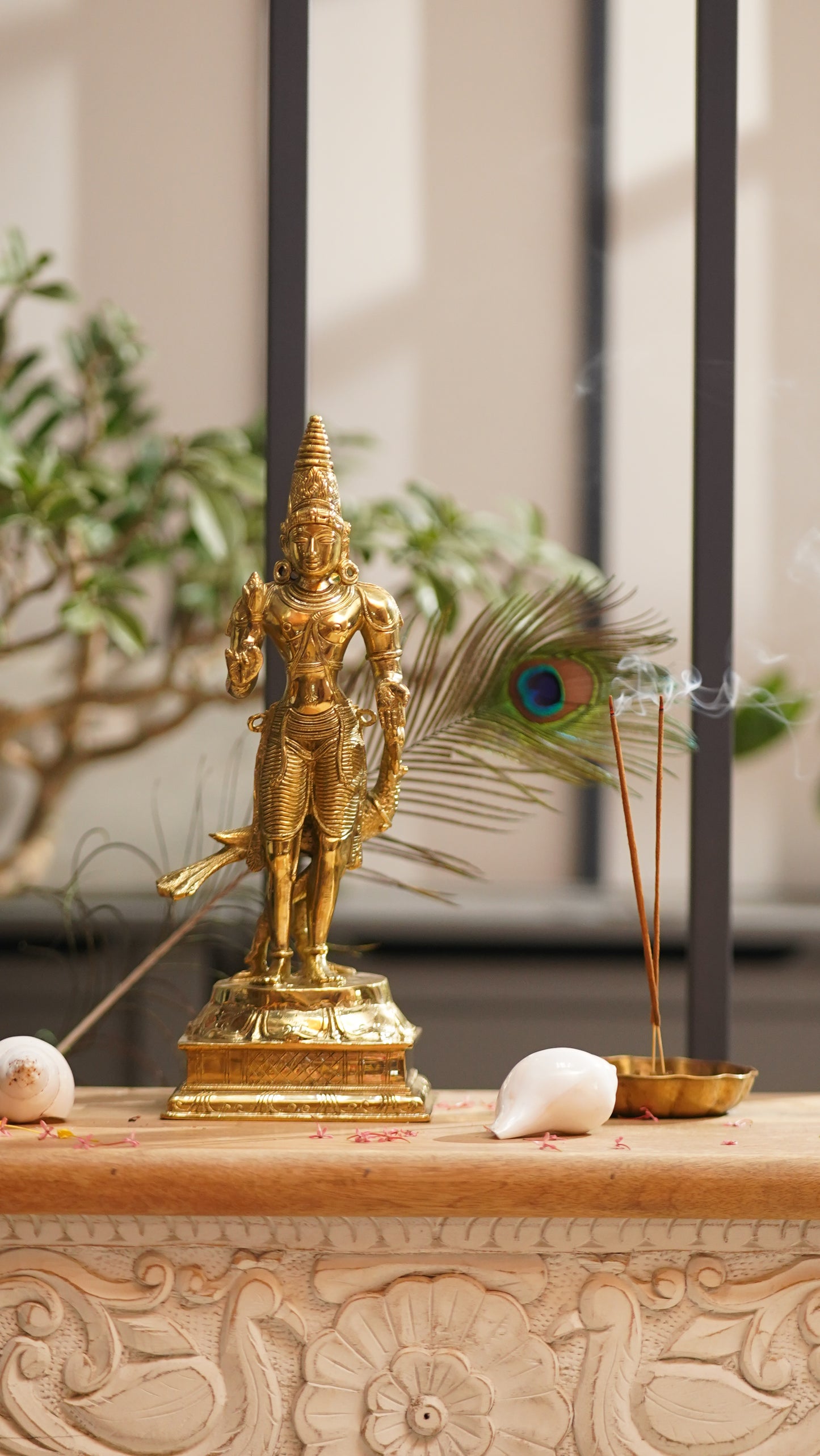 Lord Subrahmanya Brass Idol