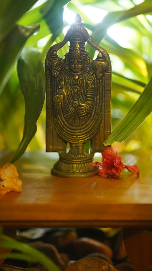 Small Venkateswara Brass Idol