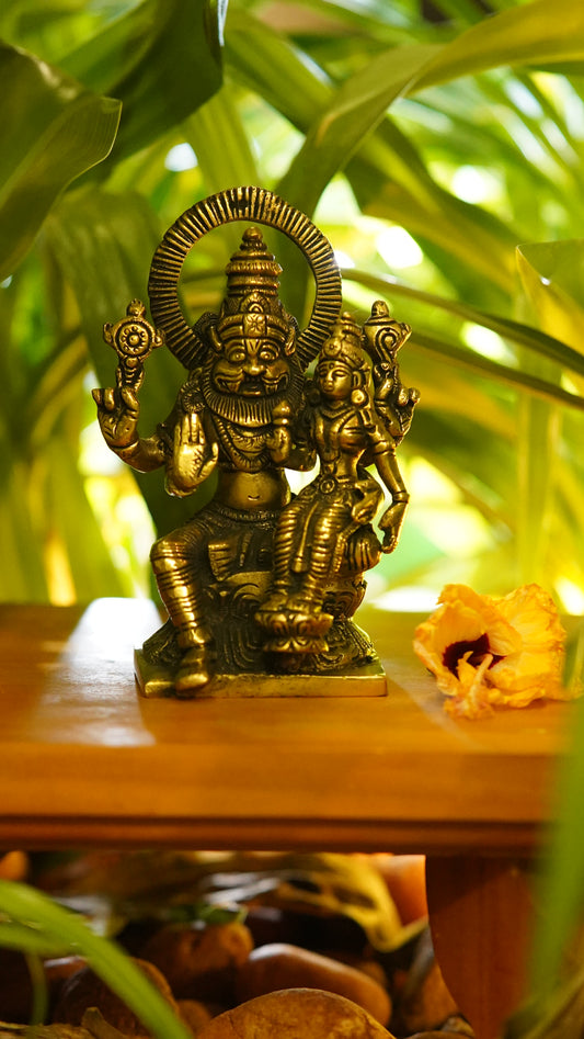Lord NaraSimha Brass Idol