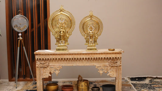 Sree Muthappan and Thiruvappan With Prabha Brass Idol