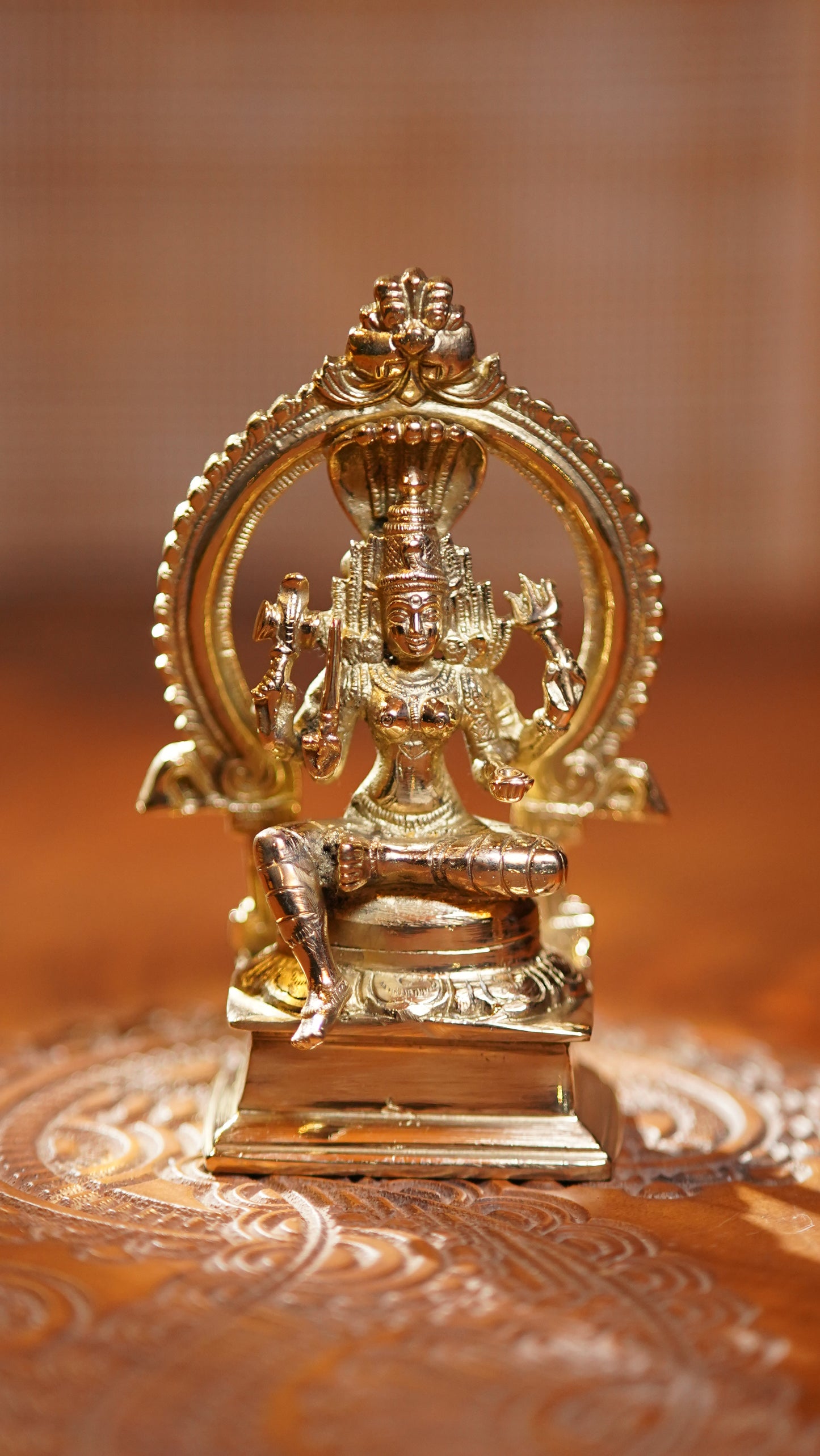 Mahishasura Maardhini Brass Idol - Small