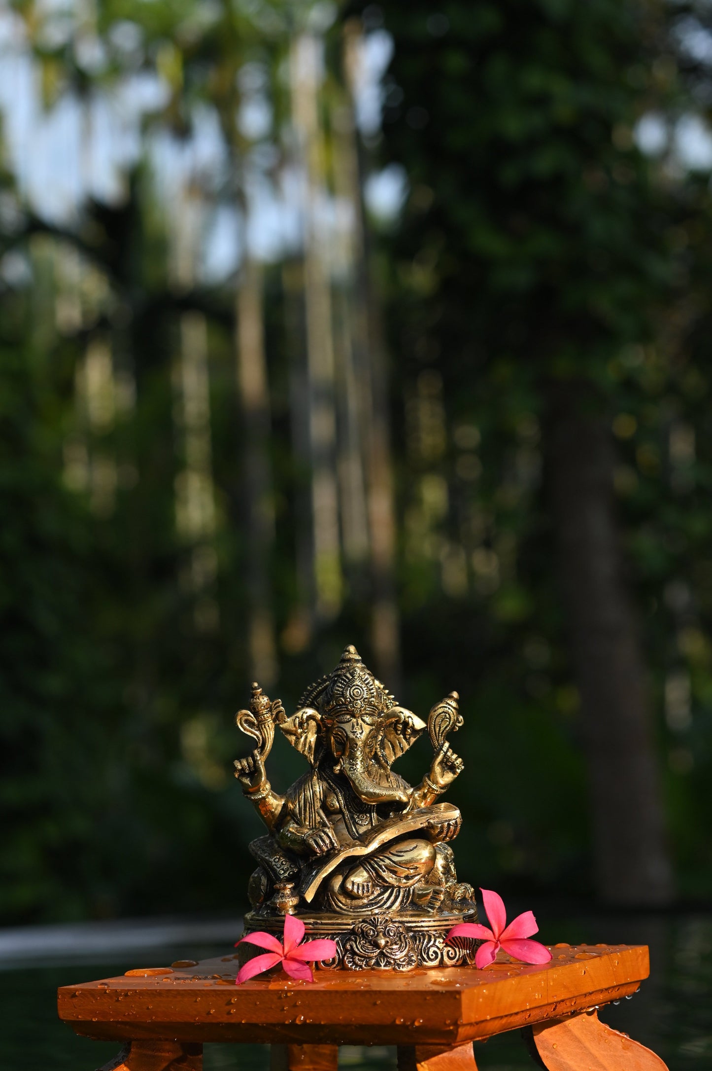 Lord Ganesha Brass Idol - Medium