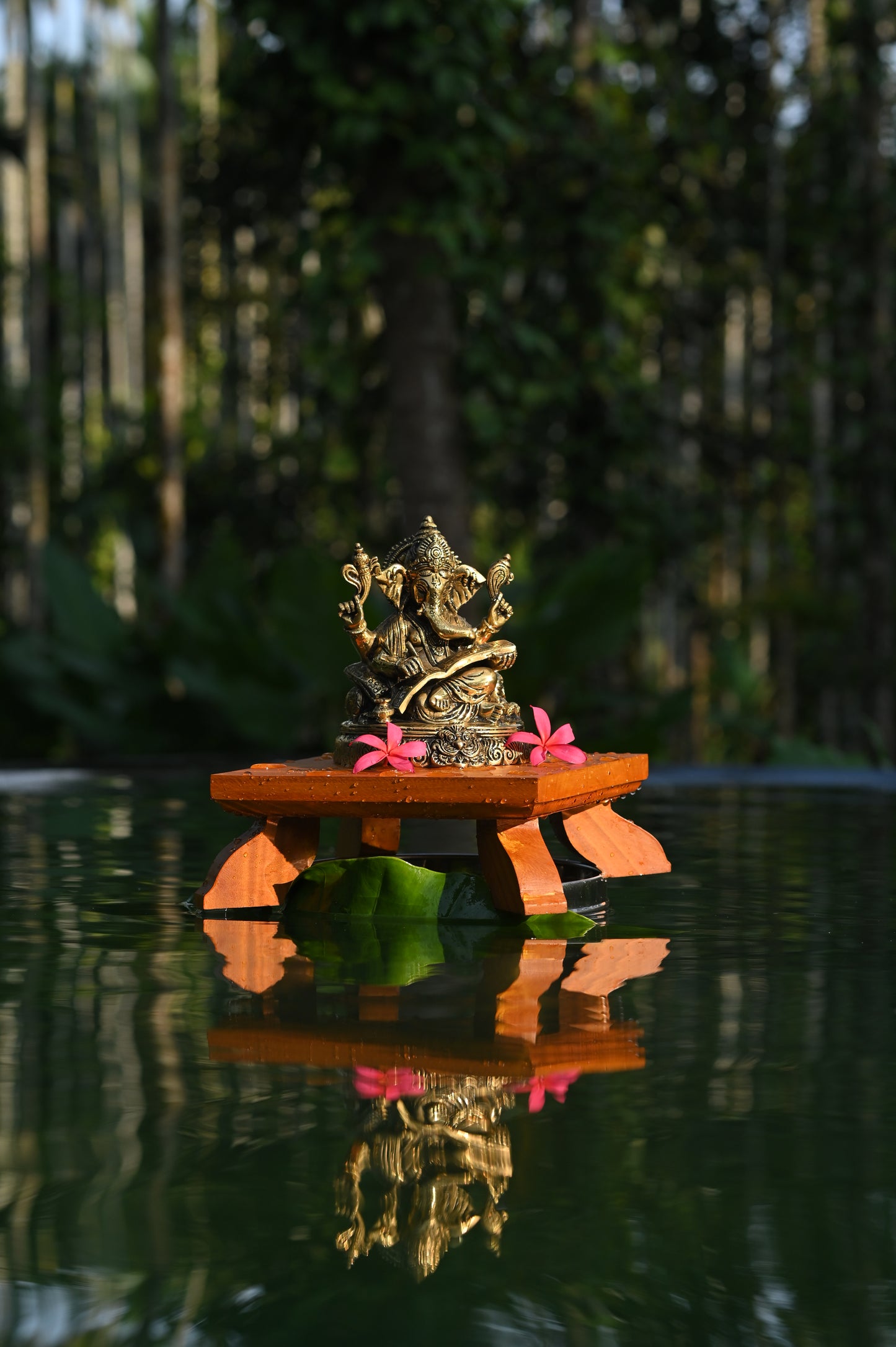 Lord Ganesha Brass Idol - Medium