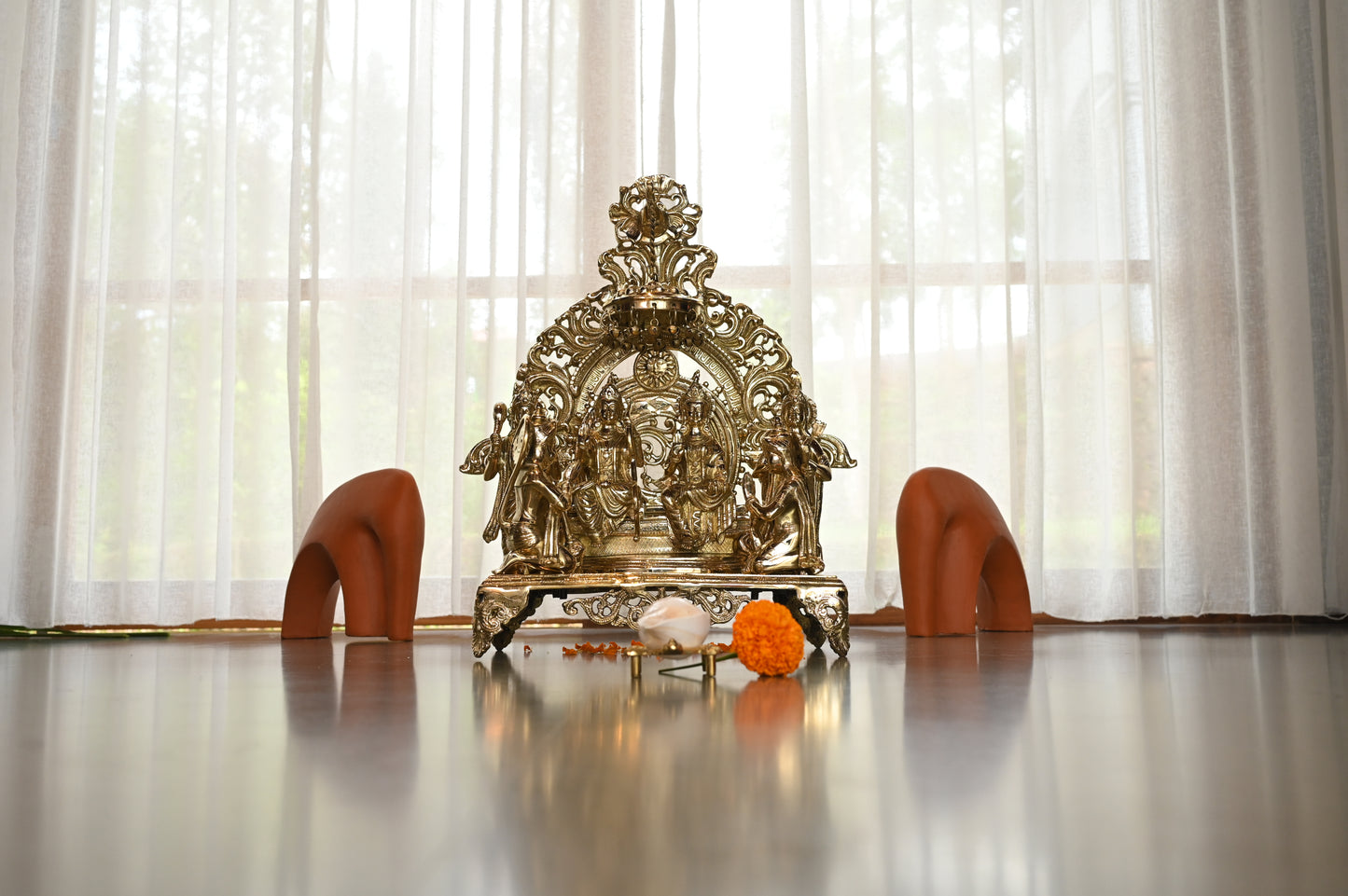 Sree Rama Pattabhisheka Brass Idol - Large