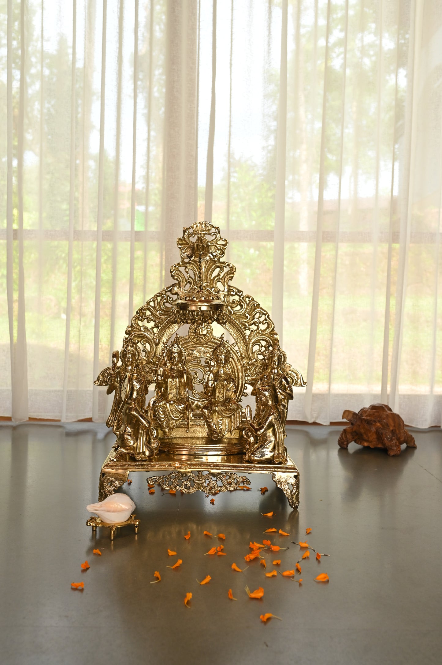 Sree Rama Pattabhisheka Brass Idol - Large