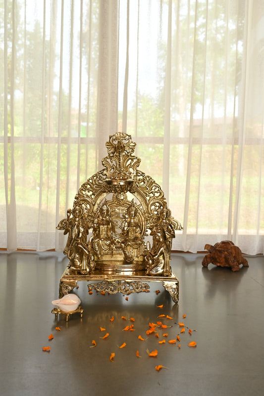 Sree Rama Pattabhisheka Brass Idol - Large