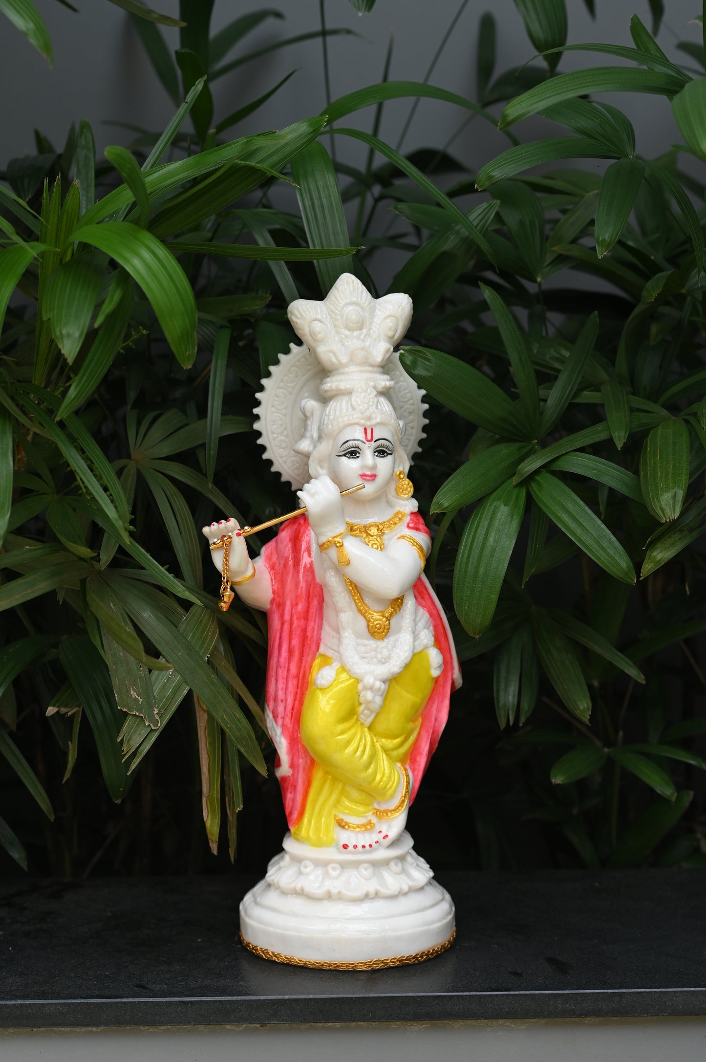 Sree Krishna Fibre Glass Idol White