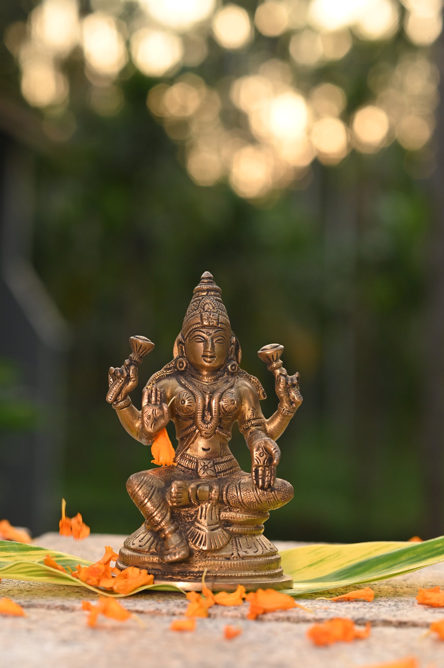 Maha Lakshmi Brass Idol