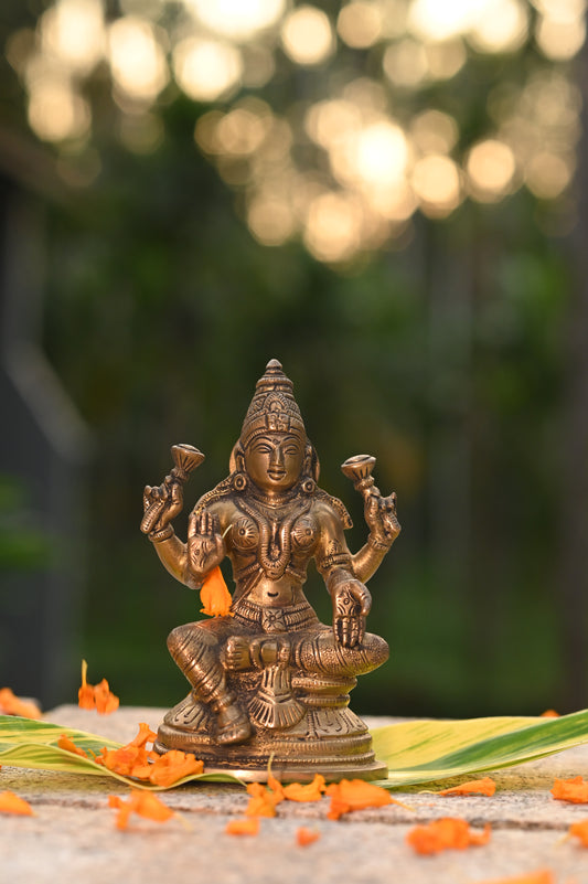 Maha Lakshmi Brass Idol