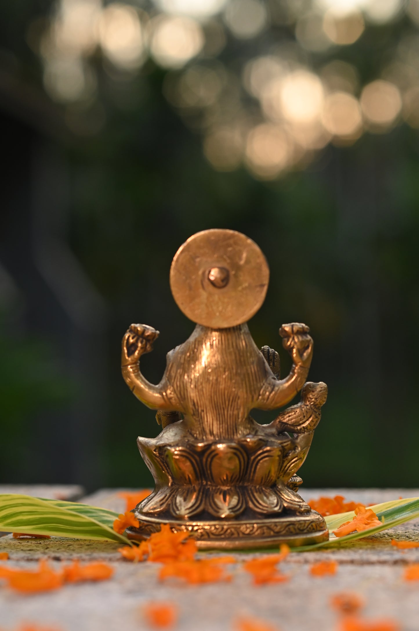 Maha Lakshmi Brass Idol Small