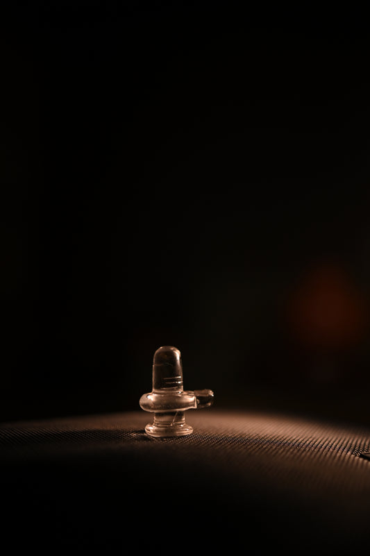 Shiva Linga Glass Idol Small