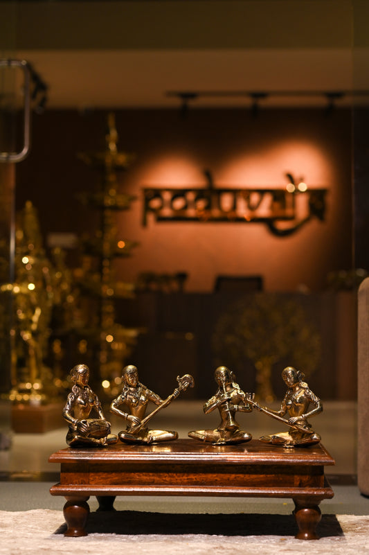 Classical Indian Musicians Figurine Set