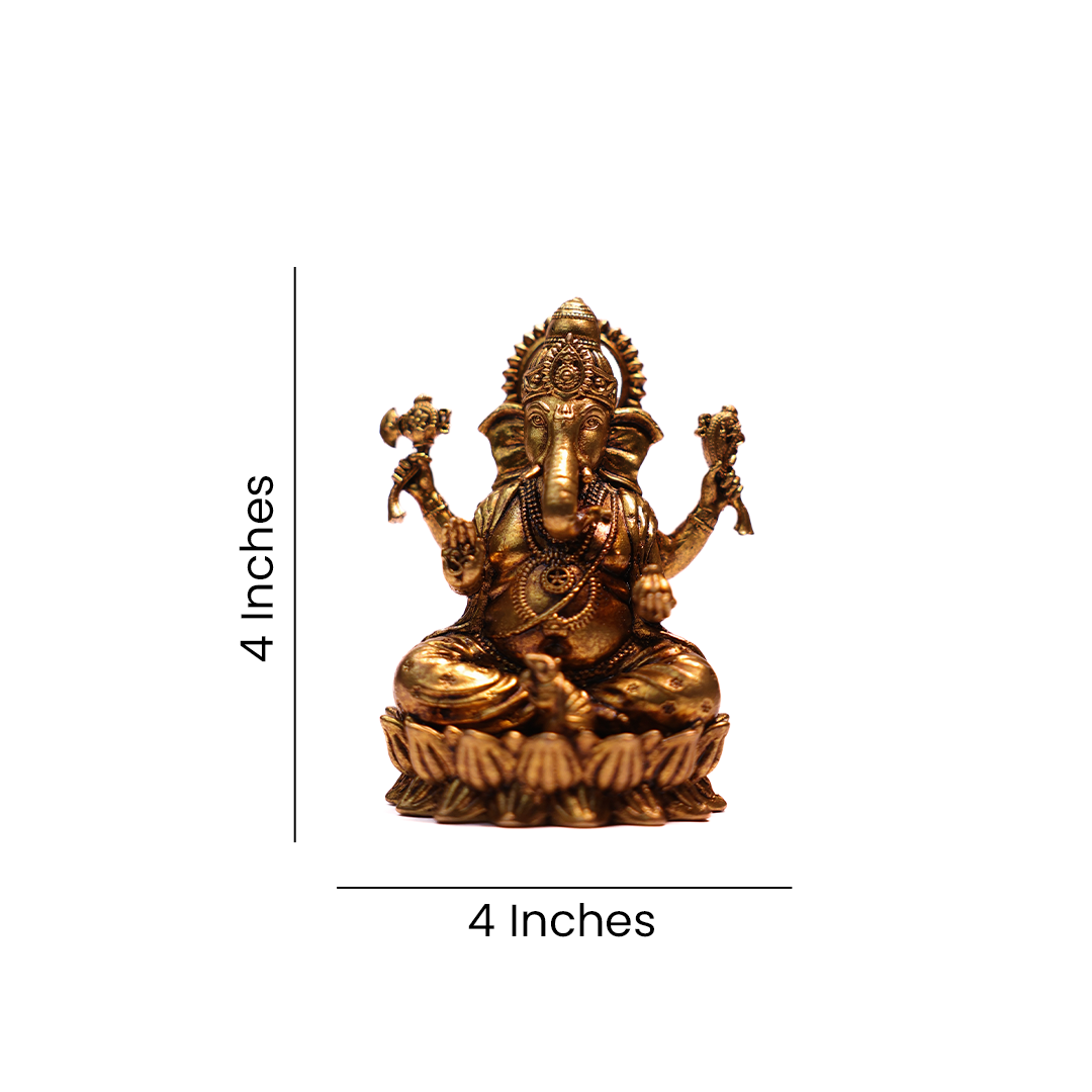 LAXMI GANESH KAMAL (SET) 4"