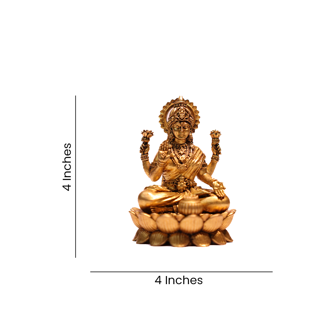 LAKSHMI GANESH LOTUS (SET)L 4"