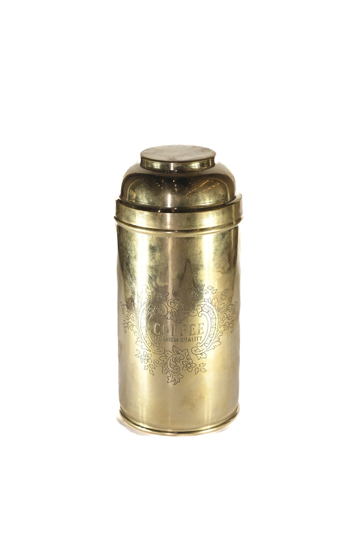 Brass Coffee Storage Box – 9 Inch