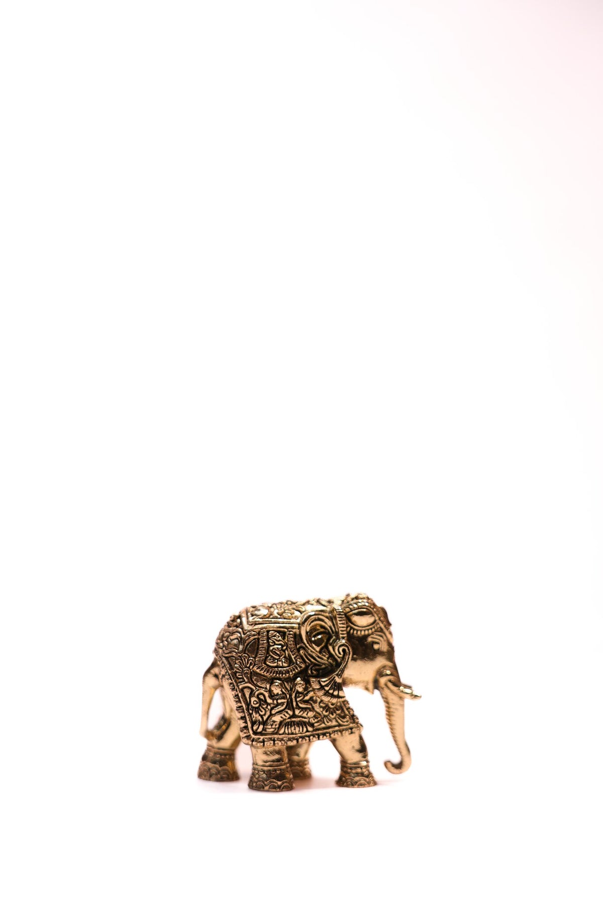 Brass Elephant Figurine (Gaja) – 2 Inch – view 2