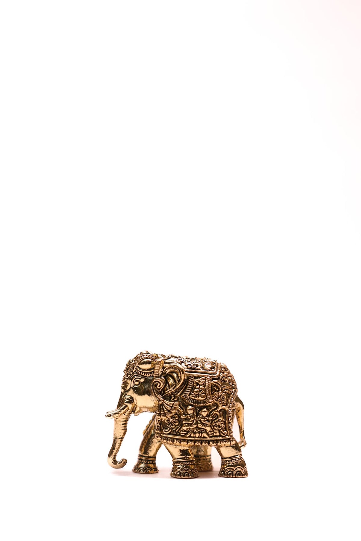 Brass Elephant Figurine (Gaja) – 2 Inch – view 3