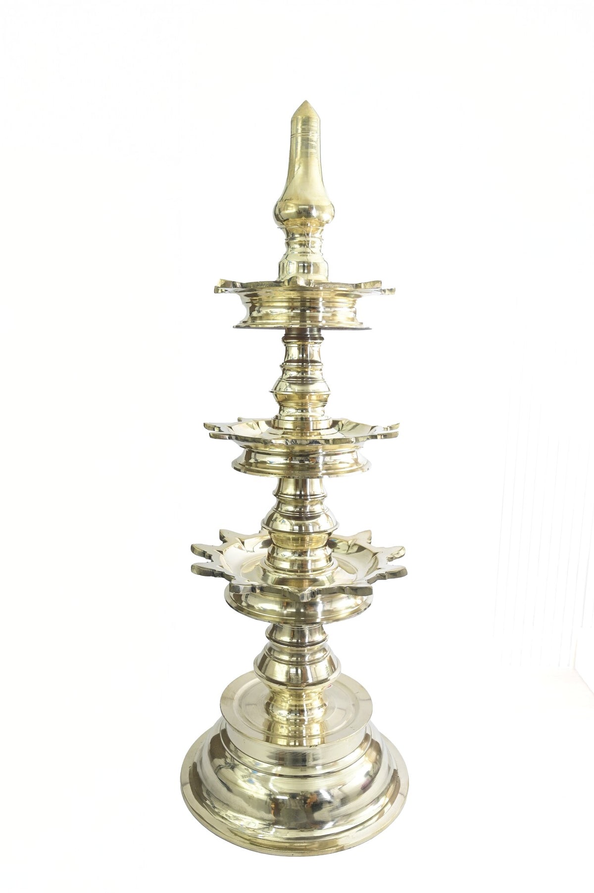 Brass Kerala Deepastambam Lamp – 29 Inch