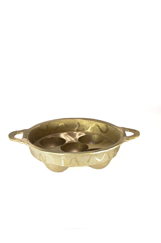 Brass Kerala Kara (Unniyappam Pan) – 8 Inch