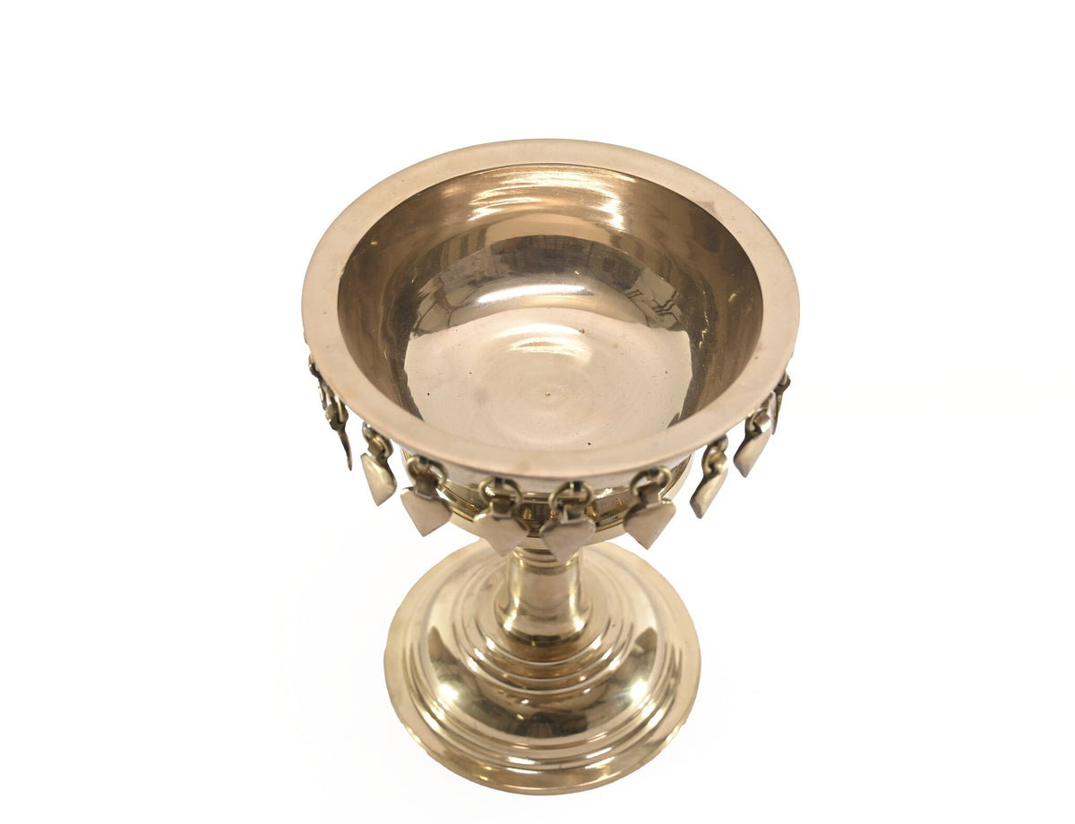 Brass Kerala Kurithattu (Kumkum Stand) – 8 Inch – view 2