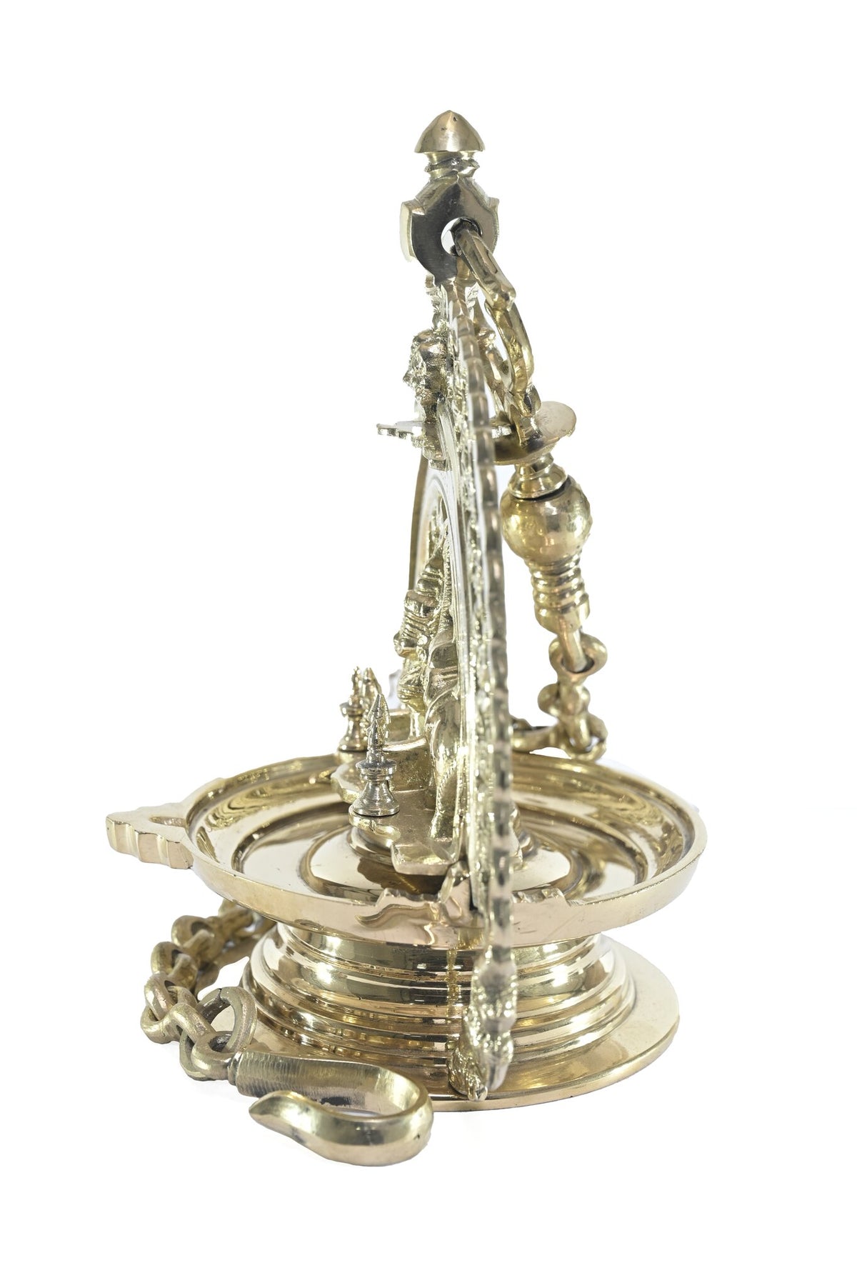 Brass Kerala Gaja Lakshmi Hanging Lamp – 32 Inch
