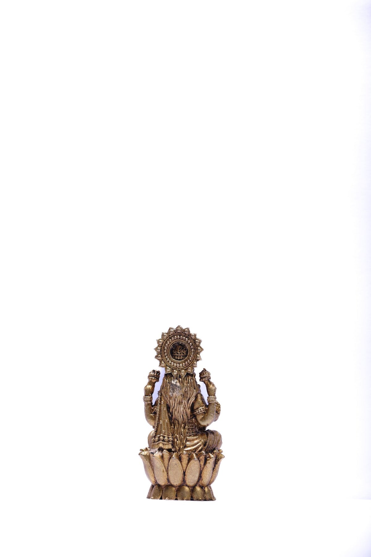 Brass Laxmi Ganesh Kamal Idol Set – 3 Inch – view 3