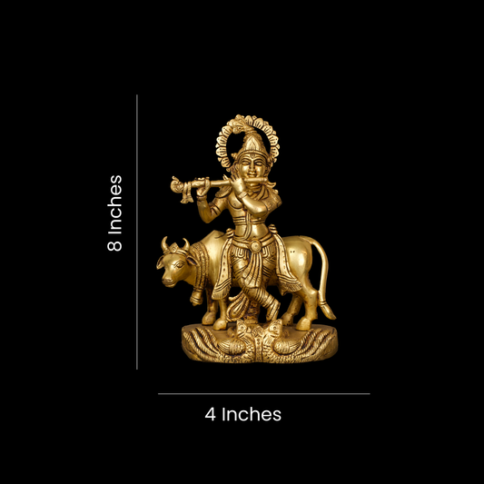 COW KRISHNA 8''