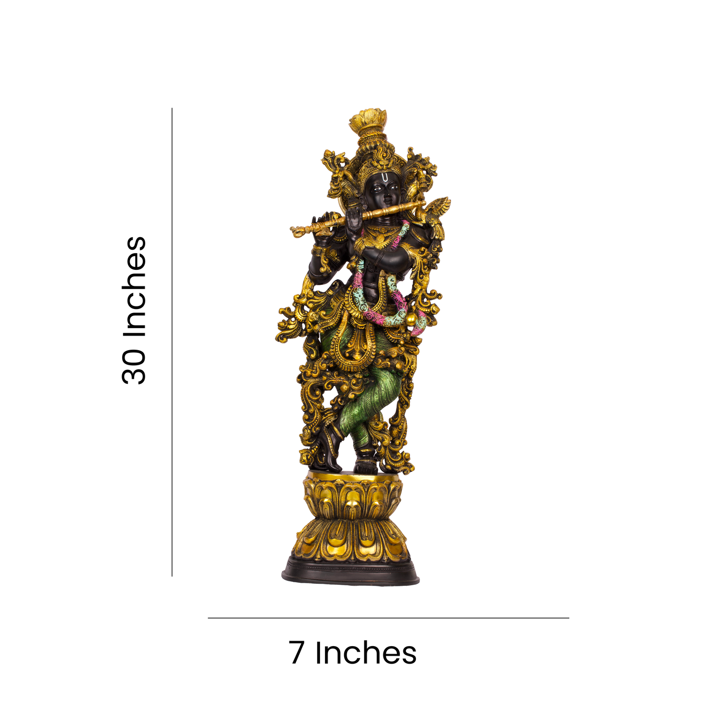 KRISHNA 30" BLACK & YELLOW FINISH