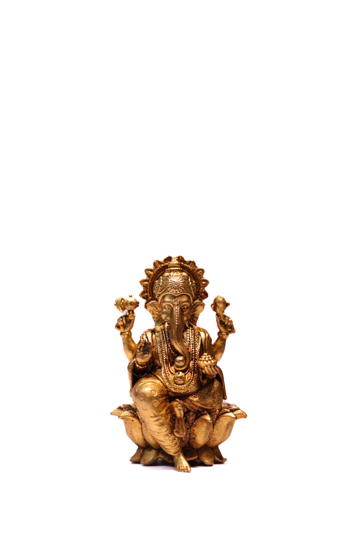 LAXMI GANESH (SET) LOTUS 4"