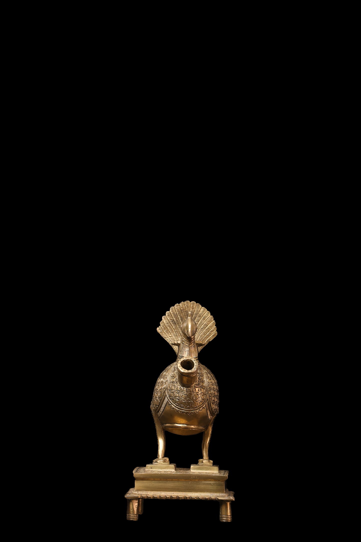 PEACOCK HOOKAH POT 8''