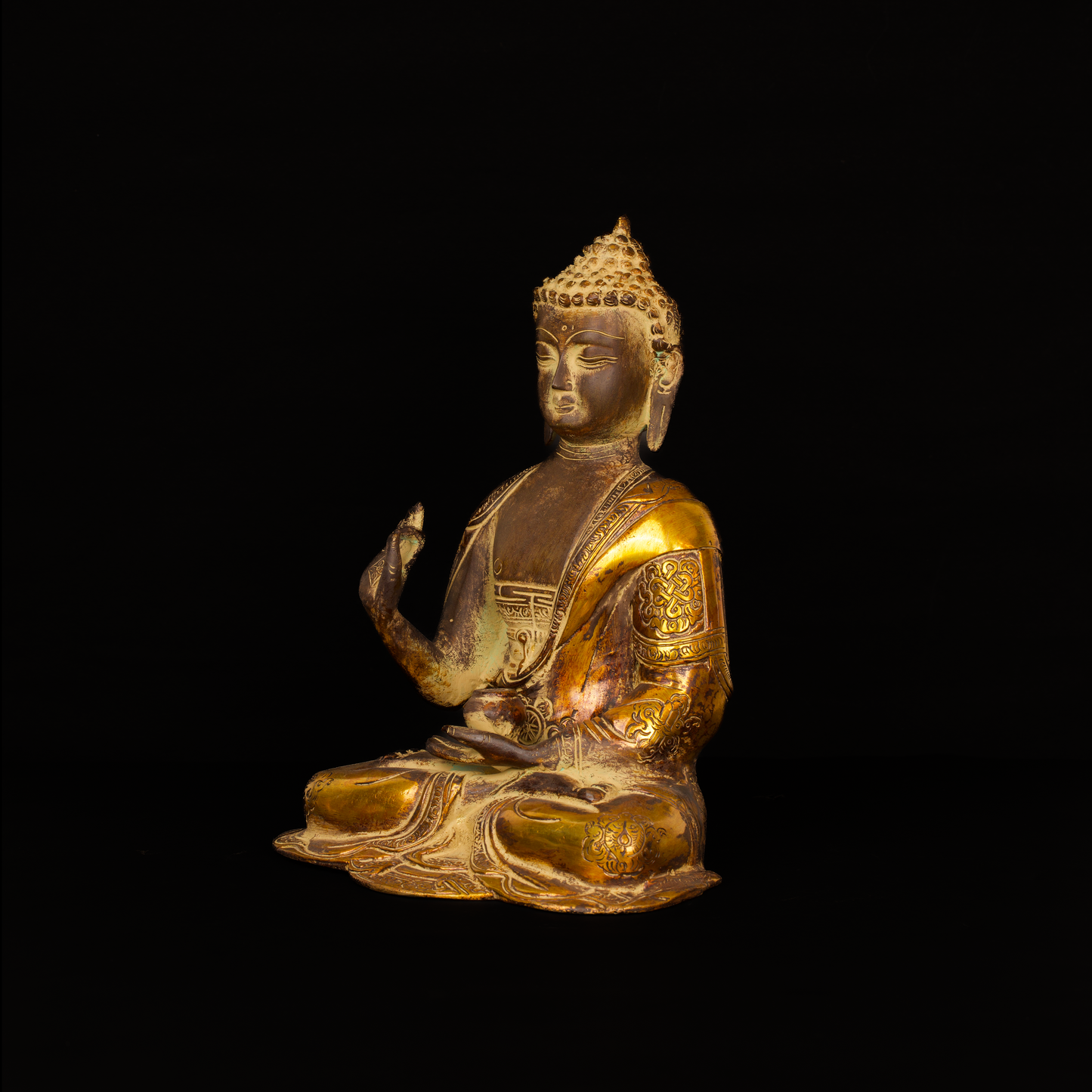 BUDHA MEDITATING 10''