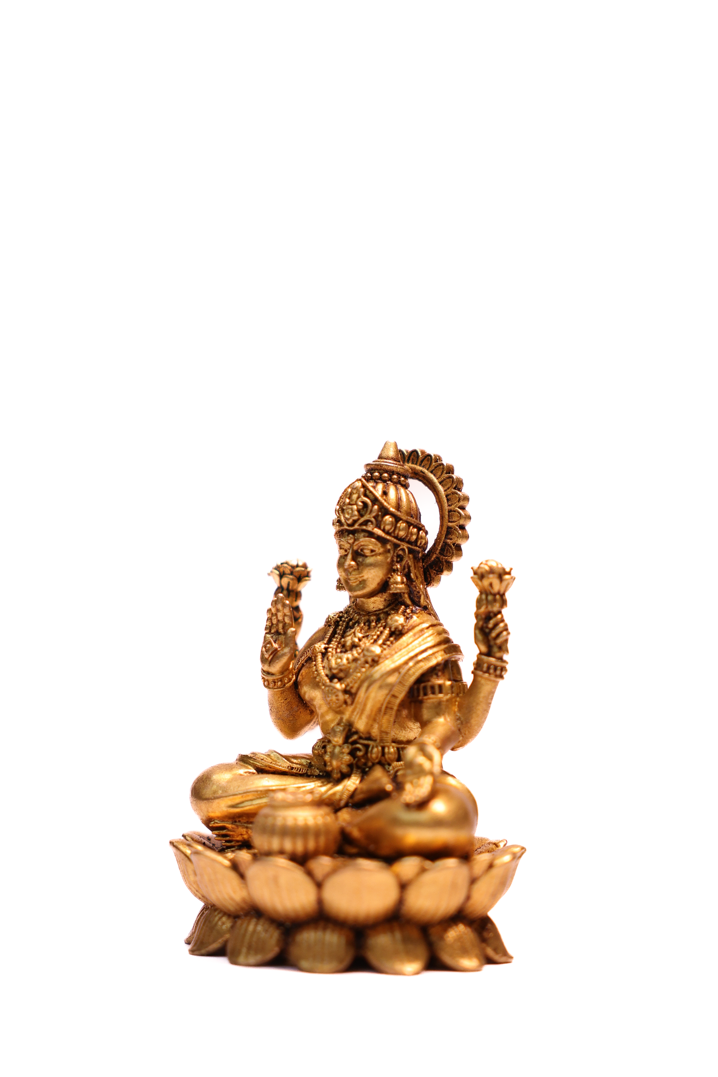 LAKSHMI GANESH LOTUS (SET)L 4"