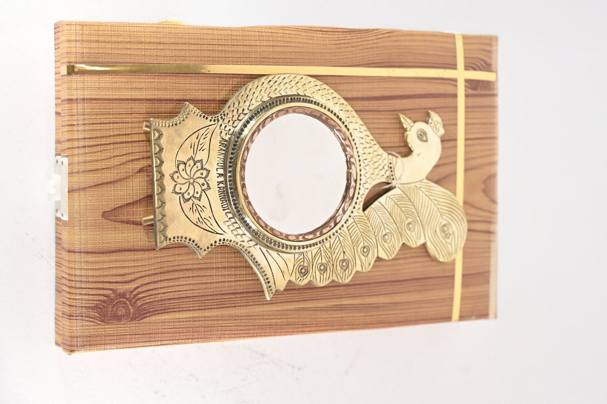 Peacock Aranmula Kannadi Mirror with Box – 3 Inch – view 2