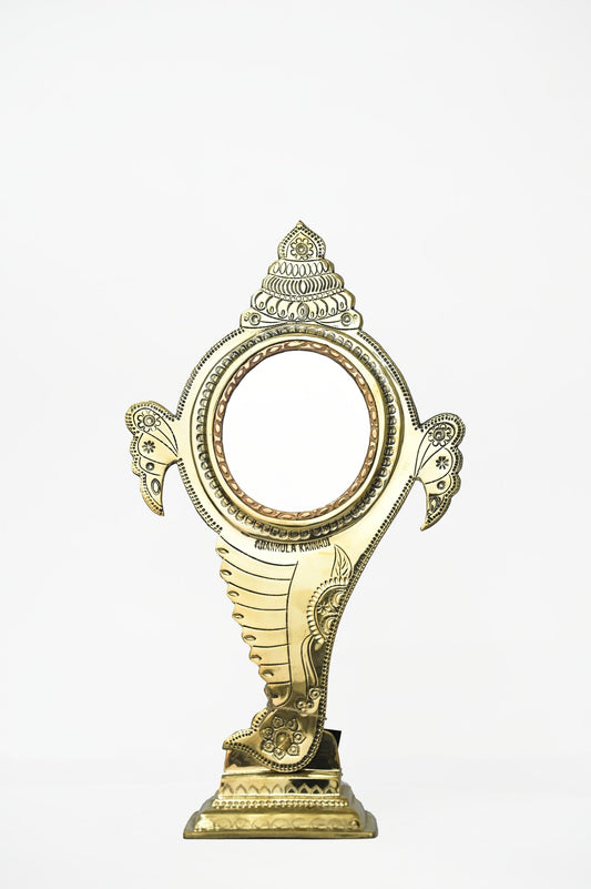 Shankh Aranmula Kannadi Mirror – 12 Inch